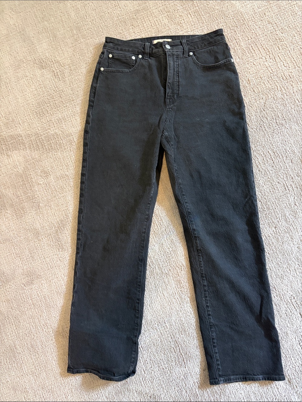 Madewell Black Curvy 90s Straight Women's Jeans Size 28